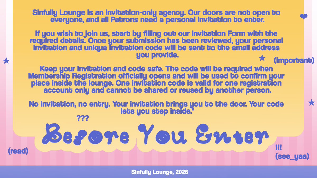 SinfullyLounge's tweet photo. ᅠ
☎️:  https://t.co/6tprATdAQ8 ( &amp;&amp;. ) Not everyone gets a way in. This is reserved for those willing to step beyond restraint and follow temptation after dark. Claim your special i͟n͟v͟i͟t͟ɑ͟t͟i͟o͟n͟ c͟o͟d͟e and save your place behind the doors 𝘄𝗶𝘁𝗵 𝘂𝘀. ★
ᅠ https://t.co/BN6FTiDdru