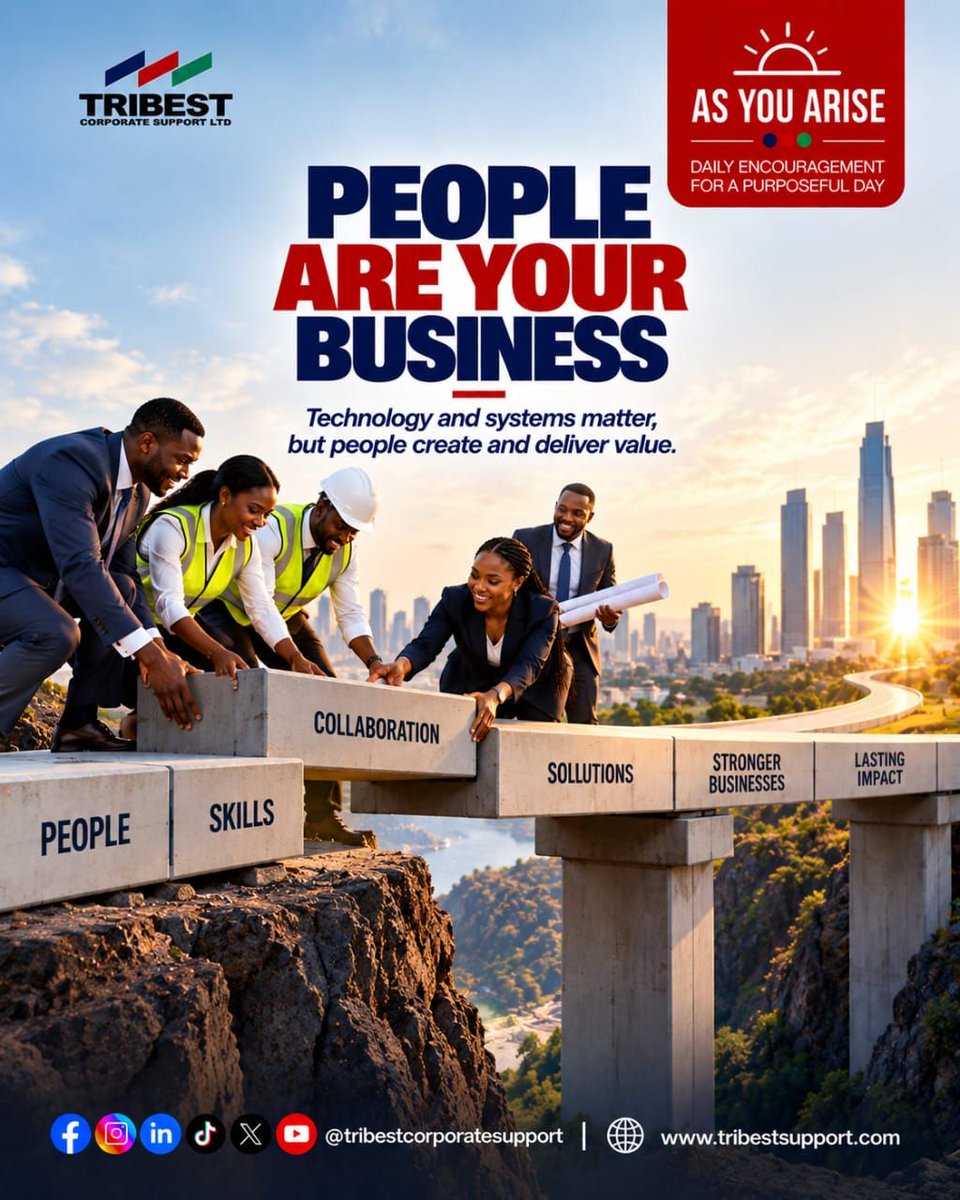 tribestsupport1's tweet photo. Every great business begins with a vision, but every great vision is brought to life by people.

AS YOU ARISE today, as a leader, remember to pause and check - ask yourself:
“Am I building a workplace where people can create value, grow and make an impact?” https://t.co/9wNeyMWRm7