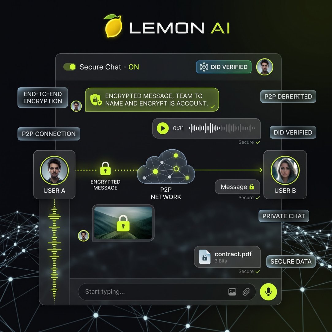 lemonai__'s tweet photo. 🔐 Lemon AI brings privacy-focused communication with end-to-end encryption, P2P connectivity, and DID verification. 🍋🤖

A smarter approach to secure, private &amp; decentralized digital communication.

#LemonAI #DataPrivacy #CyberSecurity #P2P #AI https://t.co/lamg21lD7L