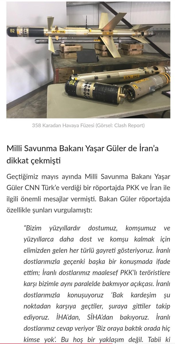 Samet1151093's tweet photo. @rejtiyer Pkk İran'ın verdiği 358 füzesi ile Aksungur,Akıncı,Tb2 düşürdü,bunların enkazlarının fotoğraflarınıda yayınladı. https://t.co/KAgmhW9Ez3