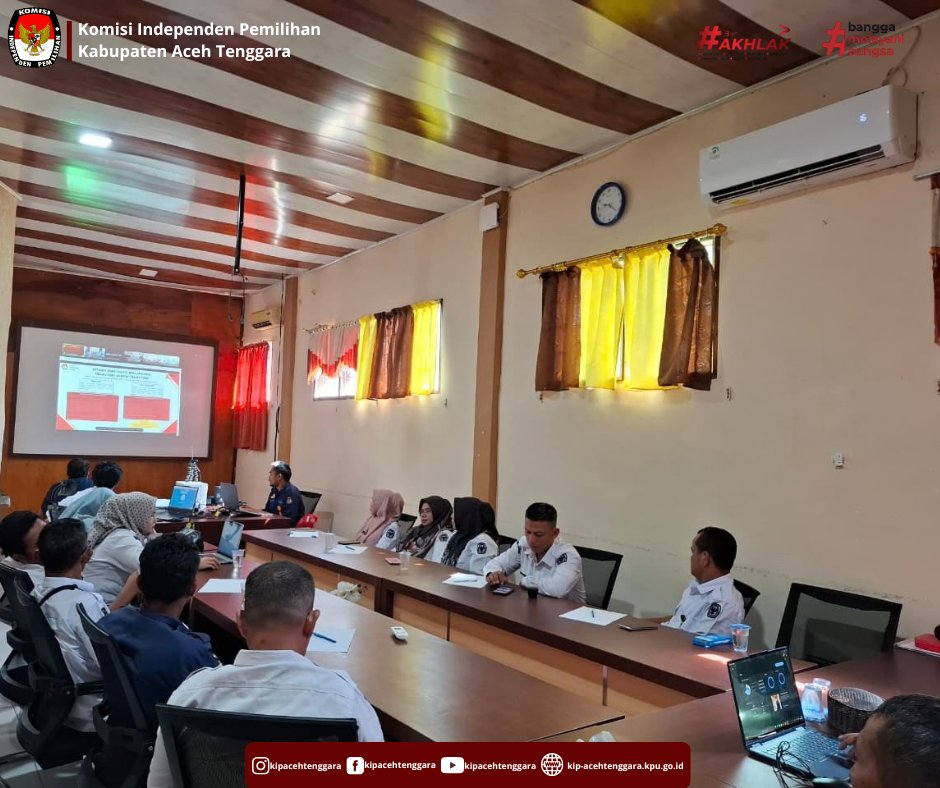 kip_agara's tweet photo. Hai #TemanPemilih
Komisi Independen Pemilihan (KIP) Kabupaten Aceh Tenggara Mengikuti Kegiatan Simulasi Penerapan Fitur Kinerja Harian pada Aplikasi e-Kinerja BKN di Lingkungan Sekretariat Jenderal KPU Senin, 28 September 2026.

Kegiatan ini dilaksanakan secara daring. https://t.co/8IiO8bYll0
