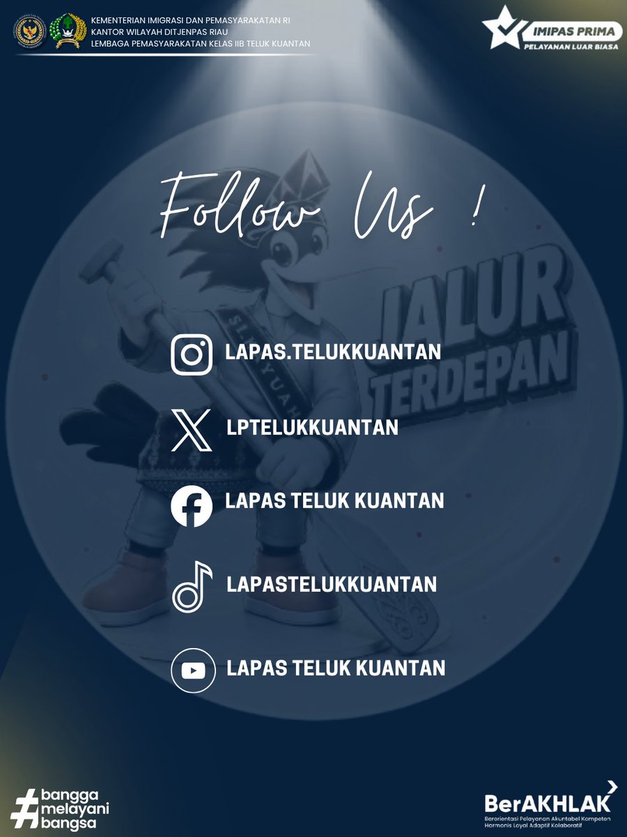 HumasLapasTelku's tweet photo. Gelar Sidang TPP, Lapas Kelas IIB Teluk Kuantan Bahas Usulan Tamping

Teluk Kuantan, Lembaga Pemasyarakatan Kelas IIB Teluk Kuantan melaksanakan Sidang Tim Pengamat Pemasyarakatan (TPP), dalam rangka membahas usulan Tahanan Pendamping (Tamping) serta pelaksanaan program integrasi https://t.co/gX4qyAESRc
