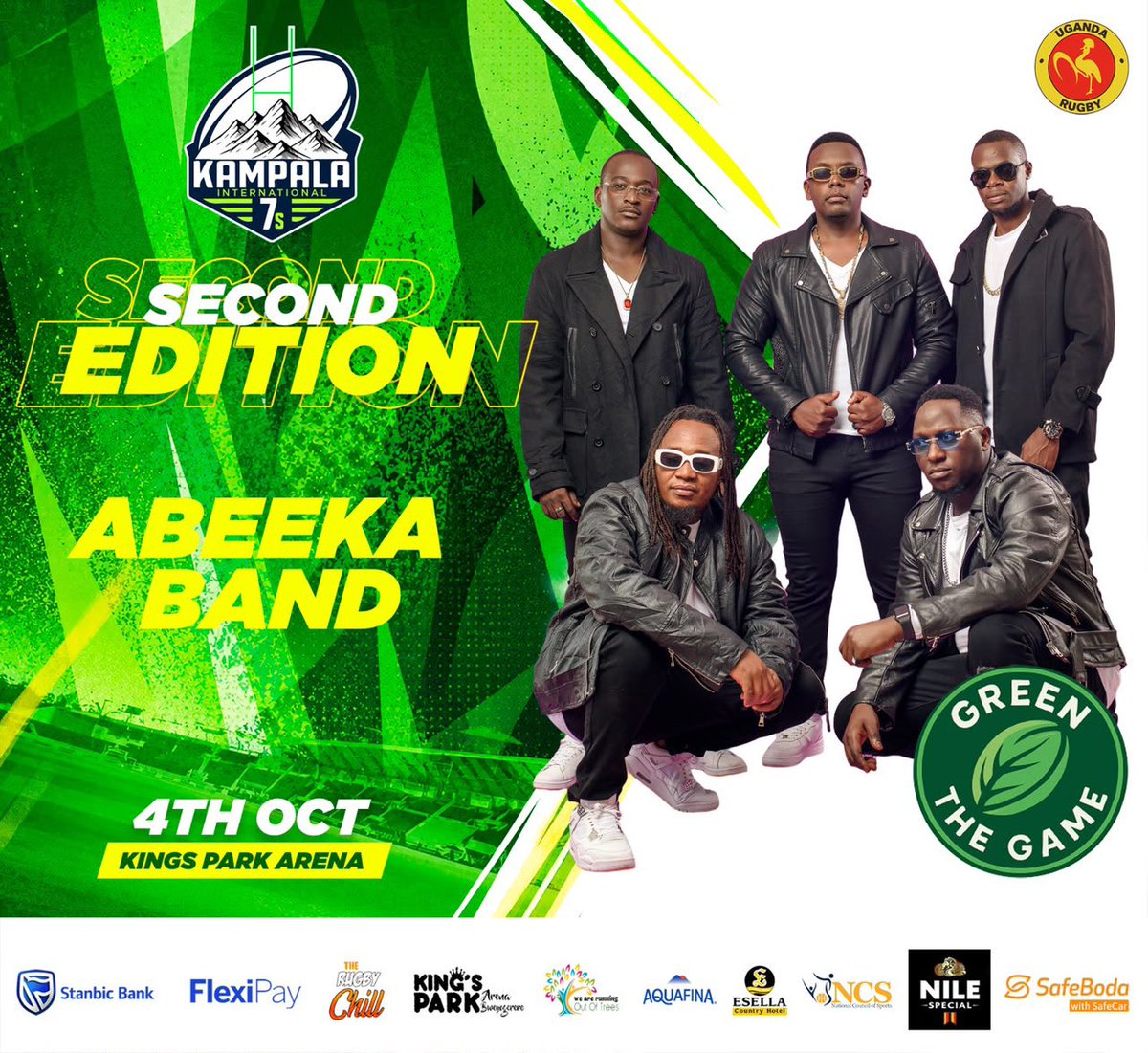 OliveOlovely's tweet photo. As champions, our only job @Kingsparkarena is to look at the @HeathensRFC boys with excitement and appreciation, and make the #Kampala7s after-party count.

Abeeka Band singing Frontline? Involve me, please! I'll be there 🤗
#GreenTheGame https://t.co/R28QMpLLoB