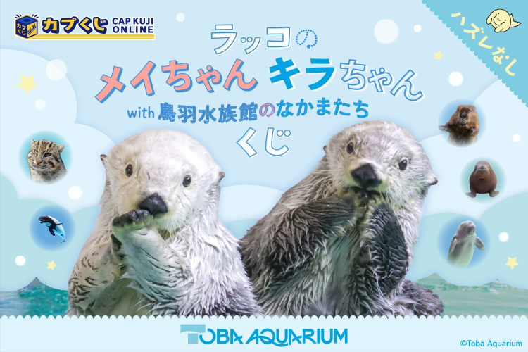 Capcom_capkuji's tweet photo. ／
#鳥羽水族館 のなかまたちが大集合📣
＼

ラッコのメイちゃんとキラちゃんがまた
 #カプくじ とコラボレーション🎉

今回はジュゴンのセレナやセイウチのいちこなど
鳥羽水族館のなかまたちも一緒になったグッズを展開✨

販売はこのあと【12：00】から‼️

詳細はコチラ👇
https://t.co/bgd78x1xHM https://t.co/hzD8hxeCE9