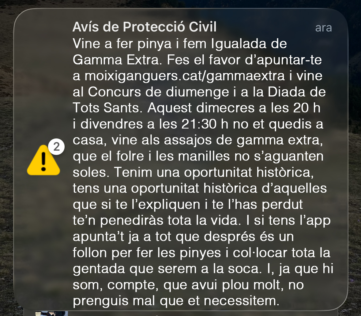 blanquersdigd's tweet photo. Va duríssim, l'ES-Alert d'avui. https://t.co/YzO1jtVnKc