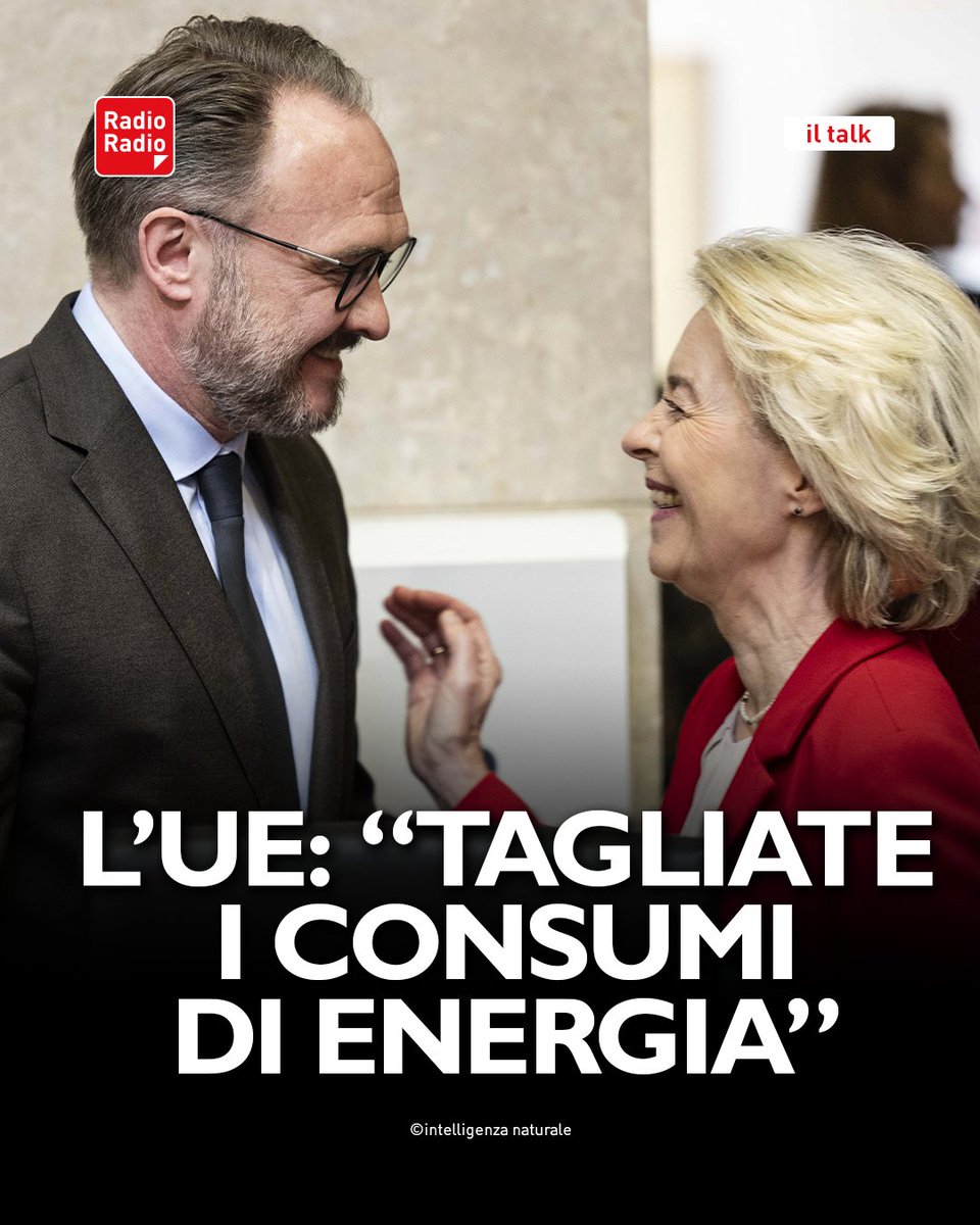 RadioRadioWeb's tweet photo. La soluzione di Bruxelles alla crisi energetica è arrivata. Il commissario Dan Jorgensen ha scritto una lettera indirizzata ai paesi membri. La parola d'ordine? Tagliare.

Nella lettera inviata ai ministri dell’Energia, il commissario avverte: l’Ue affronta "una crisi dei prezzi legata a una crisi di approvvigionamento".

Per questo Jorgensen chiede di "ridurre la domanda di gas ed elettricità per tutto il tempo necessario". Le misure? Limiti di temperatura negli edifici pubblici, luci notturne spente, meno consumi nelle ore di picco e uso della flessibilità sugli stoccaggi.