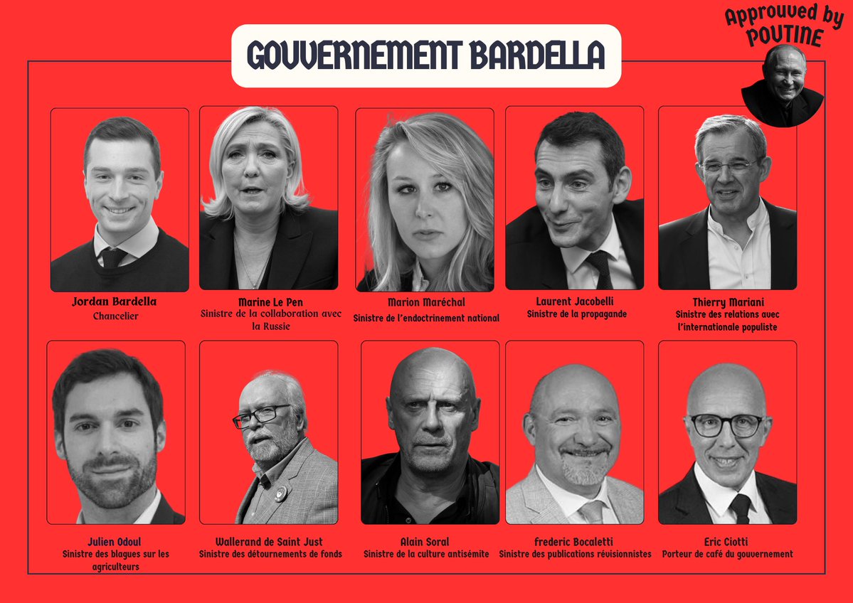 VPatriote's tweet photo. Il est plus que temps de republier cette image. #Bardella https://t.co/ZgsHNZE3YA