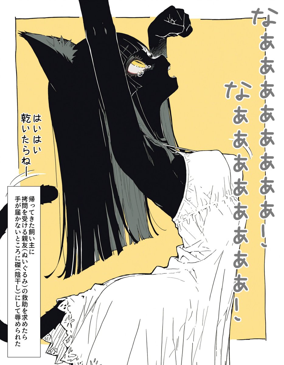 wanwan_majin5's tweet photo. 帰ってきた飼い主に拷問（洗濯）を受ける親友（ぬいぐるみ）の救助を求めたら━━(1/2) https://t.co/JacJMJ7eHn
