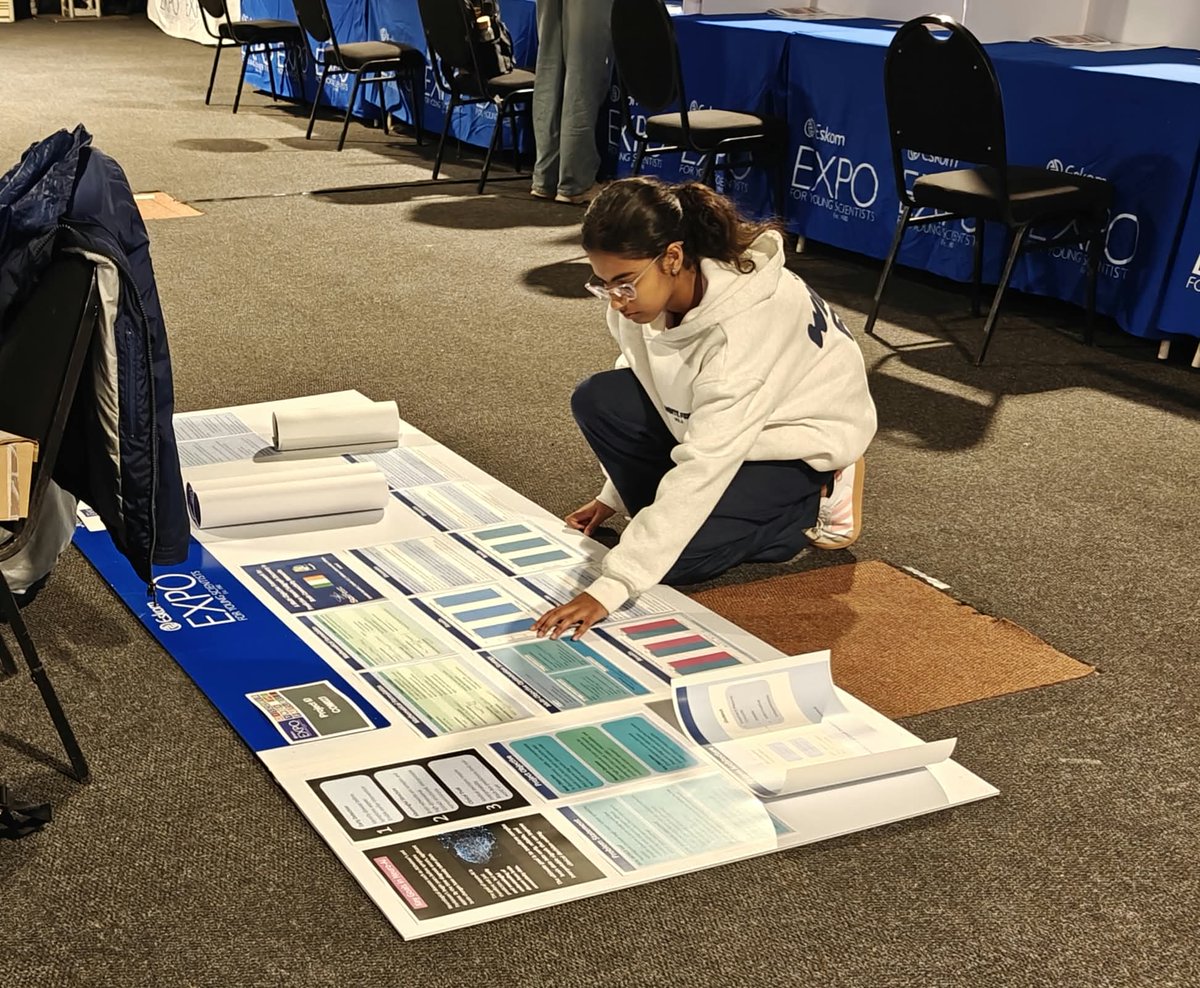 SciFest4STEM's tweet photo. 🇮🇪 🇿🇦 Day 1 – Project Set-Up in Johannesburg!

The @Exposcience International Science Fair 2026 is underway in Johannesburg, South Africa, running from 29 September to 2 October.
Day 1 is all about getting ready!  #scifest20years @ccathlone @IrishSciTeach https://t.co/c2HZAc8un3