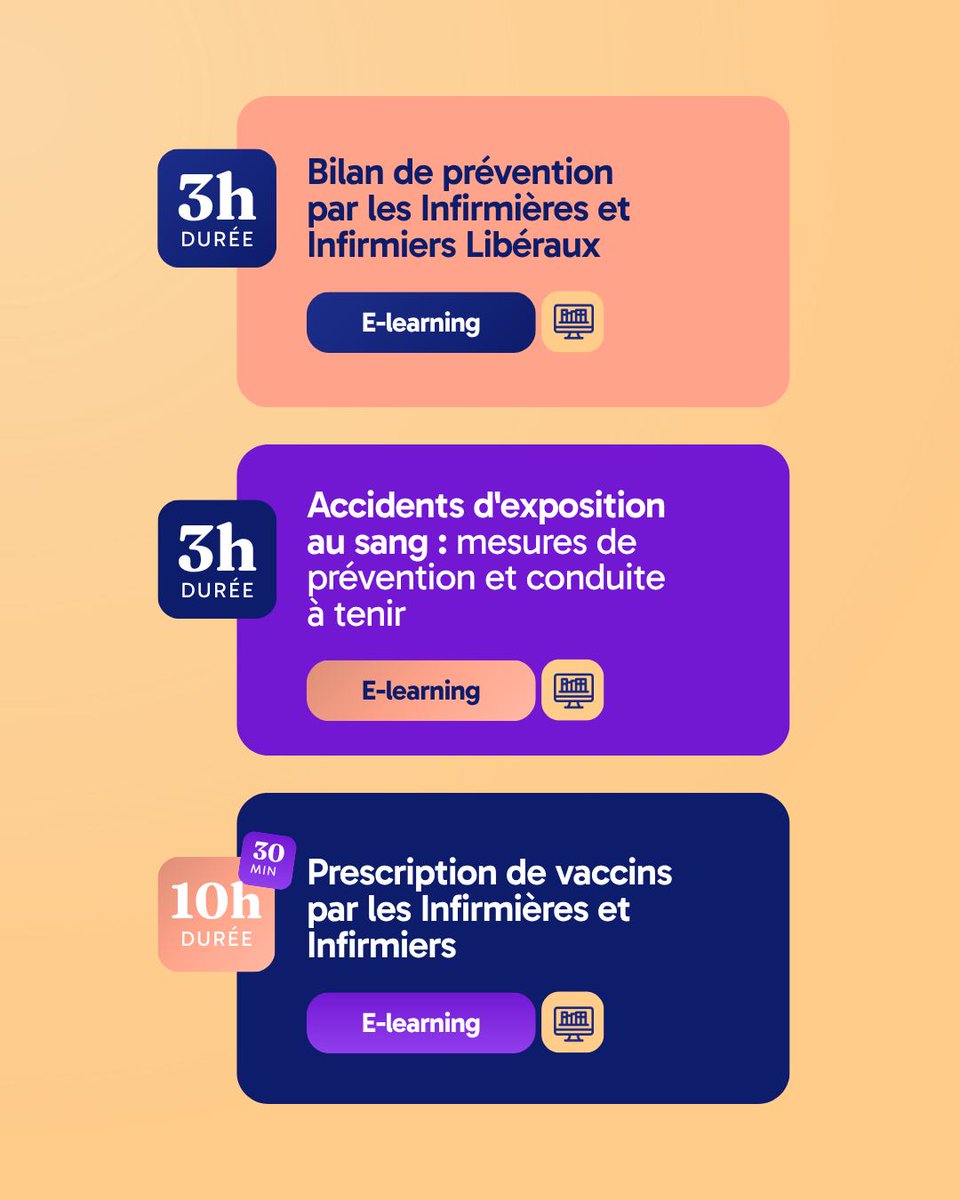 afcopil's tweet photo. 📚 En Novembre, la formation vient à vous ! NGAP, BSI, plaies et cicatrisation, vaccination, pathologies chroniques… Découvrez toutes les formations AFCOPIL accessibles à distance, en classe virtuelle ou en e-learning. 💰 Prise en charge possible selon… https://t.co/WWUZrazqA2 https://t.co/jsdjdpqZAt