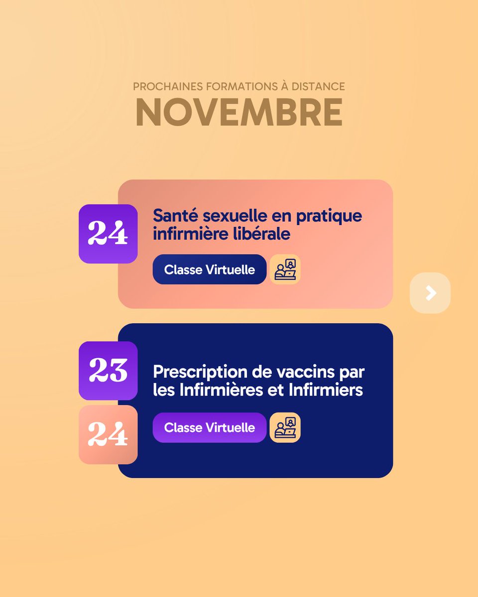 afcopil's tweet photo. 📚 En Novembre, la formation vient à vous ! NGAP, BSI, plaies et cicatrisation, vaccination, pathologies chroniques… Découvrez toutes les formations AFCOPIL accessibles à distance, en classe virtuelle ou en e-learning. 💰 Prise en charge possible selon… https://t.co/WWUZrazqA2 https://t.co/jsdjdpqZAt
