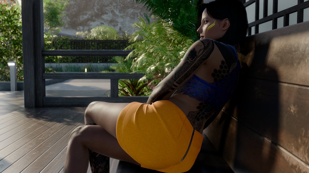 DarthDuwan's tweet photo. Chillin' on the front porch at my Santo Serenity home.
#Cyberpunk2077 #FemaleV #VirtualPhotography #Photomode #Gaming #Chillin #Modding https://t.co/1aeQLW01Mj