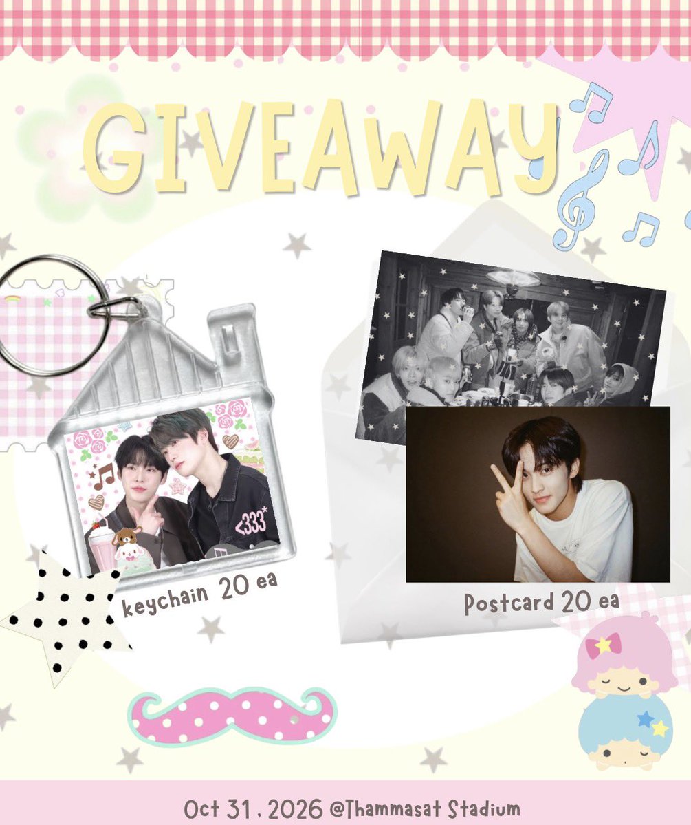 soriichee's tweet photo. ⋅˚₊‧ 𝙥𝙡𝙨 𝙠𝙞𝙣𝙙𝙡𝙮 𝙧𝙩 ✴︎˚｡⋆ ʚɞ 

giveaway for nctzen 
 
keychain 20 ea
Postcard 20 ea

💌Date : October 31, 2026
📍Thammasat Stadium 

#THE_REDLINE_BANGKOK 
#NCT127_5TH_NEOCITY_THE_REDLINE 
#NCT127_5TH_NEOCITY_BANGKOK_THE_REDLINE https://t.co/7cSwsIRwGZ