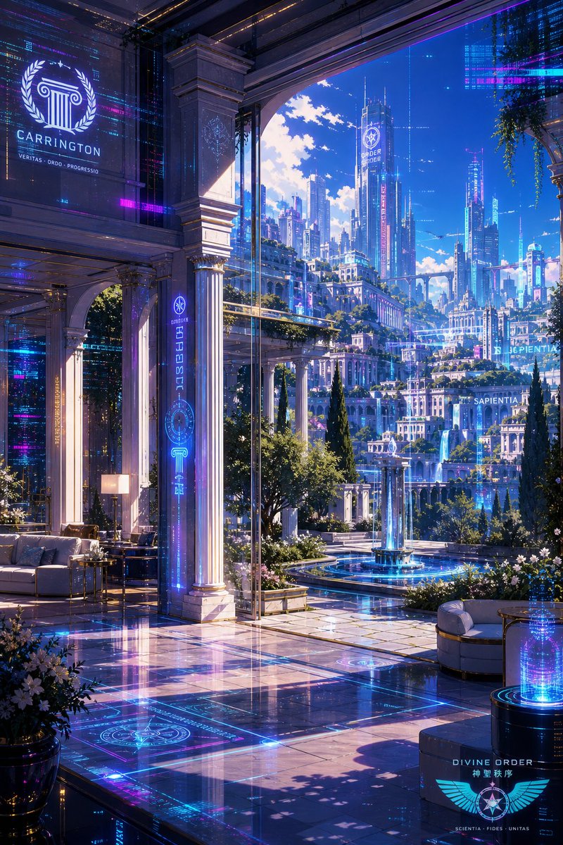 LofivibesbyGZU's tweet photo. First impressions of a city where marble halls speak in light and every terrace overlooks another impossible horizon. There is no map for wonder—only the choice of which path to follow first. ✨🏙️

#AnimeArt #FantasyArt #DigitalArt #SciFiFantasy #FantasyCity #Magitech https://t.co/sb1UDDZQoI