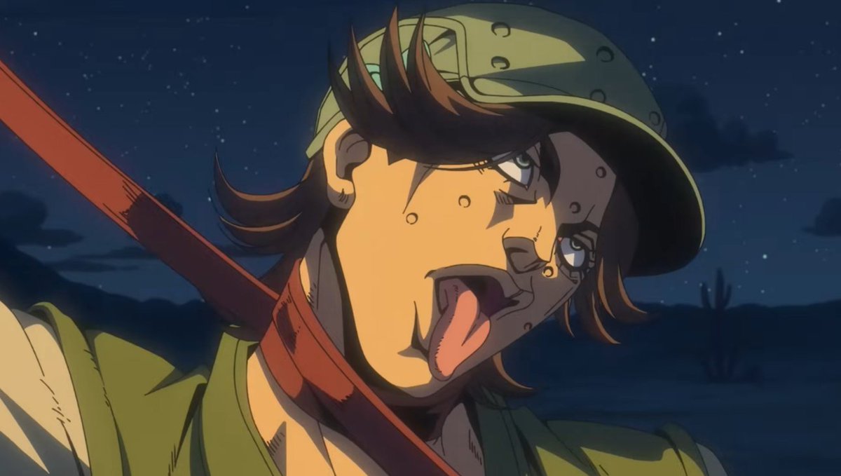 Plix_Zeppeli's tweet photo. Steeel ball run episode 3 - Desert born outlaws https://t.co/zpFnn4bqFM