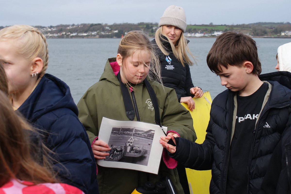 PCFCIC's tweet photo. Seaplanes, coal mining and renewable energy along the Milford Haven Waterway 🌊

Photos from our recent Coastal Challenge Day with Monkton Priory School, exploring local history and energy with National Park staff and Hook Historical Society. https://t.co/zWdVO0wouT