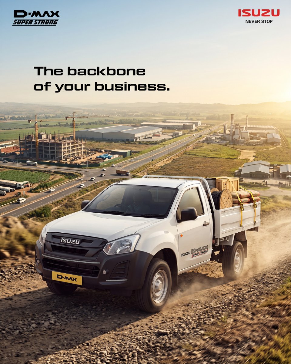 IsuzuIndia's tweet photo. Every business has a lot riding on it. Orders to fulfil, customers to serve, plans to meet. With the ISUZU D-MAX, you have the capability to take it all on.
#ISUZUDMax #SuperStrong #HeavyPerformance #NeverStop https://t.co/v7XL0mCXlH