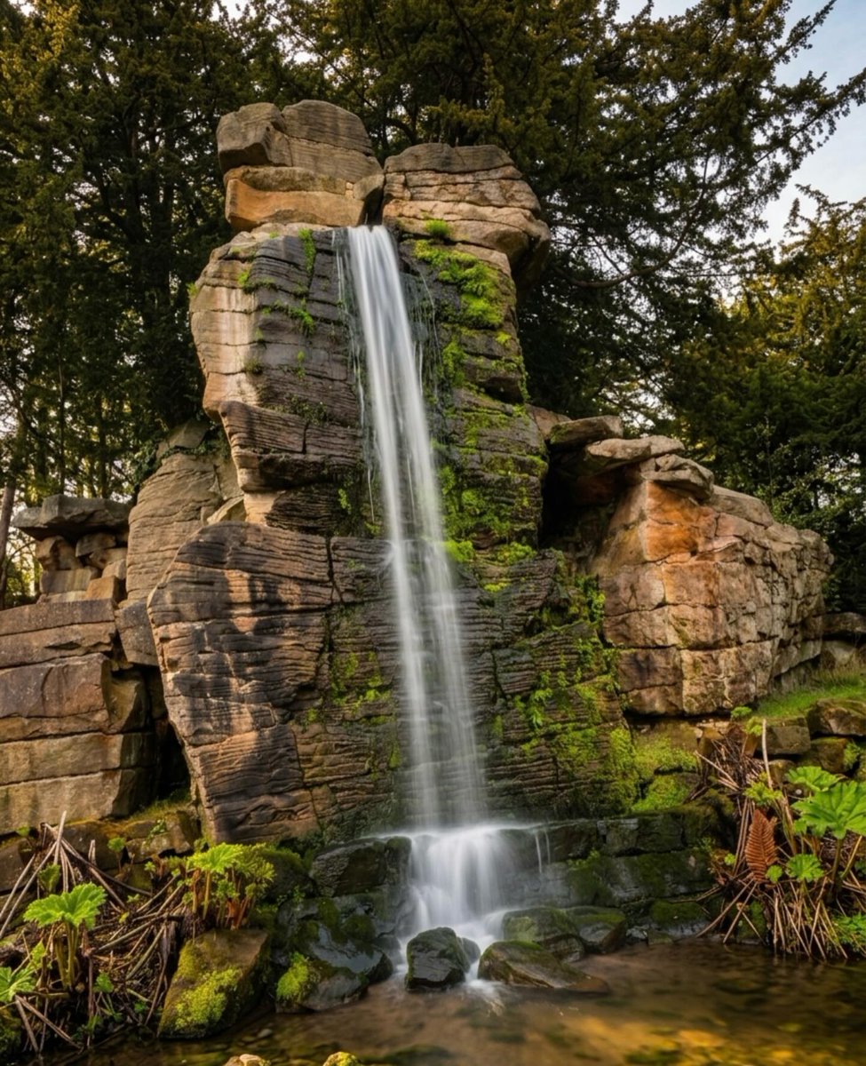 Cleiton94x's tweet photo. At Chatsworth House, the Cascade waterfall is a signature feature in the gardens 🧚🏿‍♂️

#travel
#nature
#beautiful
#instagood
#photography https://t.co/10VitIwh8Y