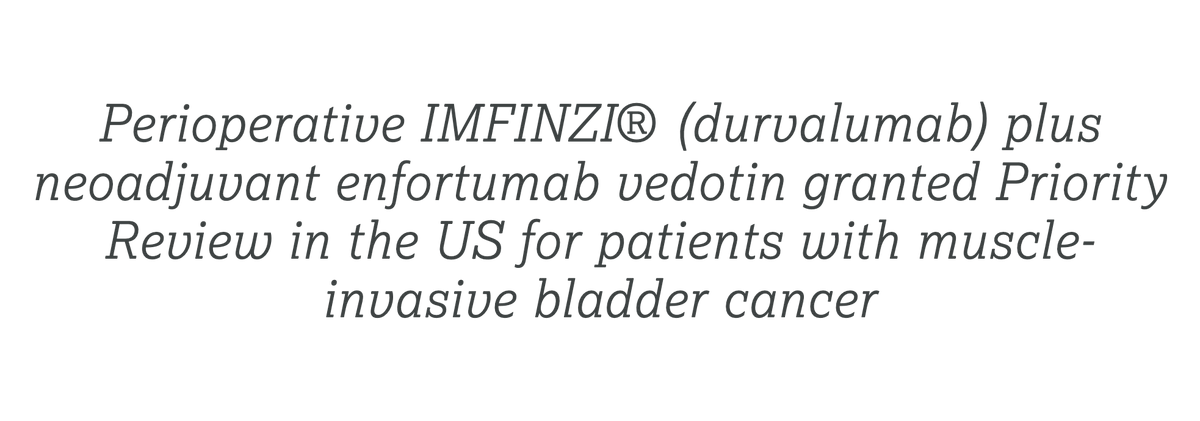 drenriquegrande's tweet photo. ⚡️ FDA grants Priority Review to perioperative durvalumab + neoadjuvant enfortumab vedotin for cisplatin-ineligible MIBC.

Based on phase 3 VOLGA: significant improvements in EFS and OS vs cystectomy ± approved adjuvant treatment. PDUFA date: Q4 2026.

If approved, the first perioperative EV-based regimen given only before surgery.

https://t.co/IDWIsEsdkD

#BladderCancer @AstraZeneca @FDAOncology