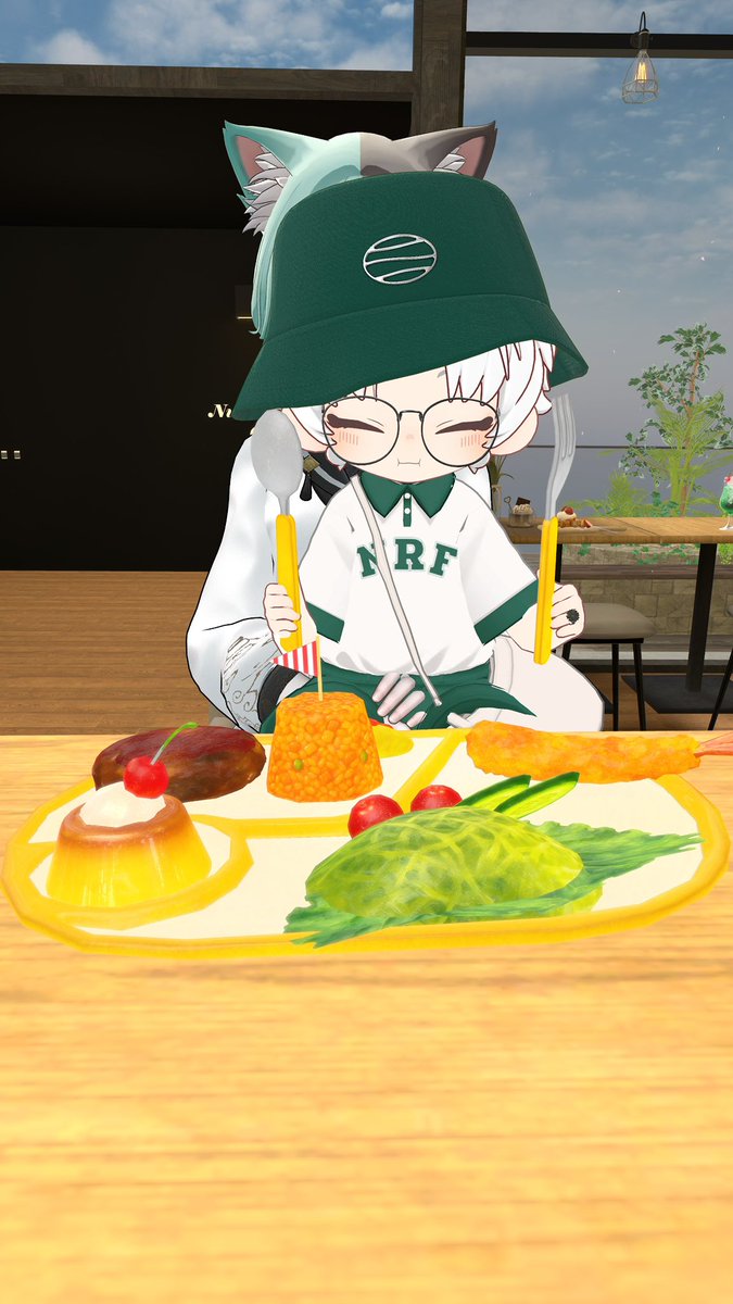4rg1zk's tweet photo. すききらいしません‼️
 #VRChat #ノラフィリカ https://t.co/4NblrtC4zQ