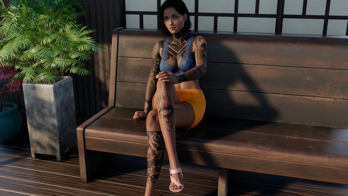 DarthDuwan's tweet photo. Chillin' on the front porch at my Santo Serenity home.
#Cyberpunk2077 #FemaleV #VirtualPhotography #Photomode #Gaming #Chillin #Modding https://t.co/1aeQLW01Mj
