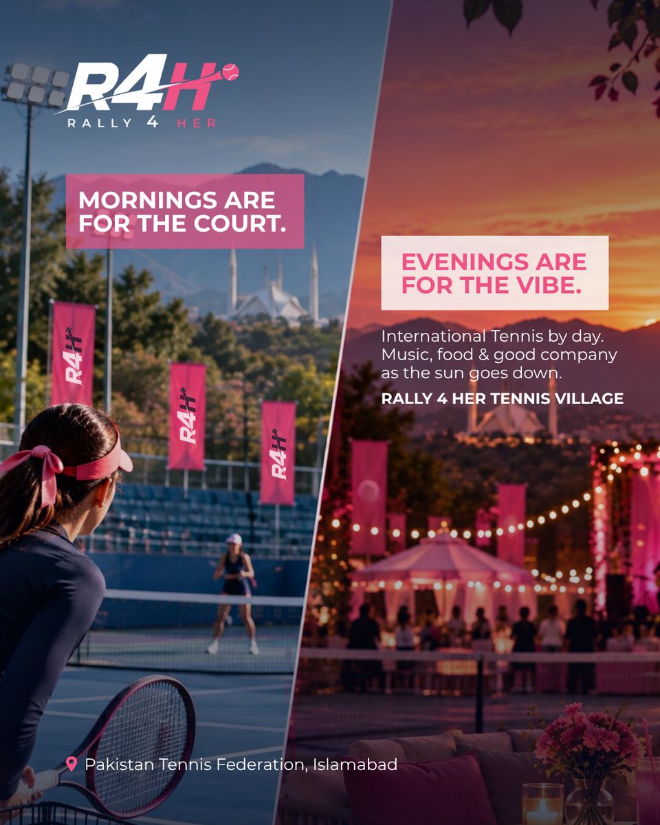 Rally4Her's tweet photo. Start your day courtside.
We’re excited to welcome The Happiness Bazaar, our Marketplace Curator &amp; Partner, bringing together local brands, food, finds and plenty of reasons to stay a little longer.

Different energy. Same place.

Your new October hangout is at PTF Islamabad. https://t.co/ONqDGWof1h
