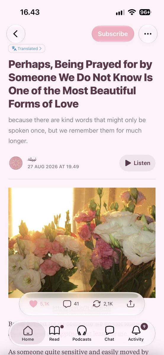 cabtto's tweet photo. aku kembali dengan rekomendasi bacaan substack that i've been reading lately. . ♡

my favorite paragraph from the first pic says,

“𝗧𝗵𝗲𝗿𝗲 𝗶𝘀 𝘀𝗼𝗺𝗲𝘁𝗵𝗶𝗻𝗴 𝘄𝗮𝗿𝗺 𝘄𝗵𝗲𝗻 𝘄𝗲 𝗵𝗲𝗮𝗿 𝘀𝗼𝗺𝗲𝗼𝗻𝗲 𝘀𝗮𝘆, “𝗠𝗮𝘆 𝘆𝗼𝘂𝗿 𝗮𝗳𝗳𝗮𝗶𝗿𝘀 𝗯𝗲 𝗺𝗮𝗱𝗲 𝗲𝗮𝘀𝘆,” 𝗼𝗿 “𝗛𝗮𝘃𝗲 𝗮 𝗻𝗶𝗰𝗲 𝗱𝗮𝘆.”  

𝗣𝗲𝗿𝗵𝗮𝗽𝘀 𝗳𝗼𝗿 𝘁𝗵𝗼𝘀𝗲 𝘄𝗵𝗼 𝘀𝗮𝘆 𝗶𝘁, 𝗶𝘁 𝗶𝘀 𝗷𝘂𝘀𝘁 𝗮 𝘀𝗶𝗺𝗽𝗹𝗲 𝘀𝗲𝗻𝘁𝗲𝗻𝗰𝗲 𝘁𝗵𝗮𝘁 𝘀𝗹𝗶𝗽𝘀 𝗼𝘂𝘁.  

𝗕𝘂𝘁 𝗳𝗼𝗿 𝘀𝗼𝗺𝗲𝗼𝗻𝗲 𝘄𝗵𝗼 𝗻𝗲𝗲𝗱𝘀 𝗶𝘁, 𝘁𝗵𝗼𝘀𝗲 𝘄𝗼𝗿𝗱𝘀 𝗰𝗮𝗻 𝘀𝘁𝗮𝘆 𝗺𝘂𝗰𝗵 𝗹𝗼𝗻𝗴𝗲𝗿. .“ 🥹

please drop your favorite substack reads too! let's share some good readings and find something beautiful to read together!!