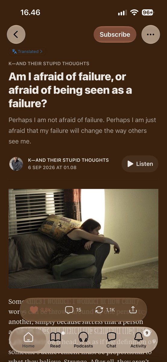 cabtto's tweet photo. aku kembali dengan rekomendasi bacaan substack that i've been reading lately. . ♡

my favorite paragraph from the first pic says,

“𝗧𝗵𝗲𝗿𝗲 𝗶𝘀 𝘀𝗼𝗺𝗲𝘁𝗵𝗶𝗻𝗴 𝘄𝗮𝗿𝗺 𝘄𝗵𝗲𝗻 𝘄𝗲 𝗵𝗲𝗮𝗿 𝘀𝗼𝗺𝗲𝗼𝗻𝗲 𝘀𝗮𝘆, “𝗠𝗮𝘆 𝘆𝗼𝘂𝗿 𝗮𝗳𝗳𝗮𝗶𝗿𝘀 𝗯𝗲 𝗺𝗮𝗱𝗲 𝗲𝗮𝘀𝘆,” 𝗼𝗿 “𝗛𝗮𝘃𝗲 𝗮 𝗻𝗶𝗰𝗲 𝗱𝗮𝘆.”  

𝗣𝗲𝗿𝗵𝗮𝗽𝘀 𝗳𝗼𝗿 𝘁𝗵𝗼𝘀𝗲 𝘄𝗵𝗼 𝘀𝗮𝘆 𝗶𝘁, 𝗶𝘁 𝗶𝘀 𝗷𝘂𝘀𝘁 𝗮 𝘀𝗶𝗺𝗽𝗹𝗲 𝘀𝗲𝗻𝘁𝗲𝗻𝗰𝗲 𝘁𝗵𝗮𝘁 𝘀𝗹𝗶𝗽𝘀 𝗼𝘂𝘁.  

𝗕𝘂𝘁 𝗳𝗼𝗿 𝘀𝗼𝗺𝗲𝗼𝗻𝗲 𝘄𝗵𝗼 𝗻𝗲𝗲𝗱𝘀 𝗶𝘁, 𝘁𝗵𝗼𝘀𝗲 𝘄𝗼𝗿𝗱𝘀 𝗰𝗮𝗻 𝘀𝘁𝗮𝘆 𝗺𝘂𝗰𝗵 𝗹𝗼𝗻𝗴𝗲𝗿. .“ 🥹

please drop your favorite substack reads too! let's share some good readings and find something beautiful to read together!!