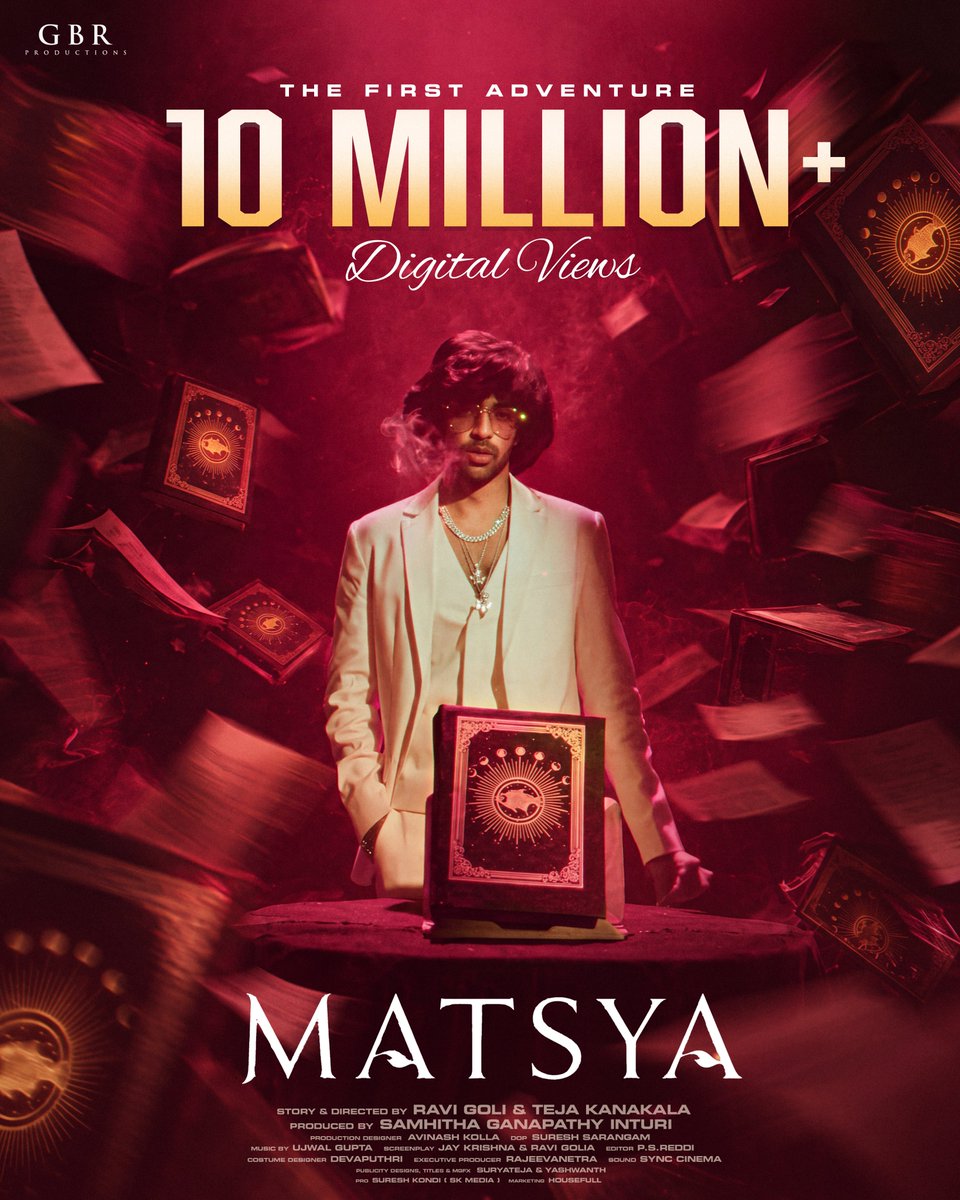 GBRProdOffl's tweet photo. The depths are calling… and the adventure is only getting BIGGER! 🌊🔥

#Matsya FIRST ADVENTURE crosses 10 MILLION+ DIGITAL VIEWS & COUNTING! 🚀

ICYMI - https://t.co/rShtWqCADI

Introducing #Vivasvaan 🔥

Directed by #RaviGoli & #TejaKanakala
Produced by #SamhithaInturi

@GBRProdOffl #MatsyaTheMovie #WhatTheBIGFISH?