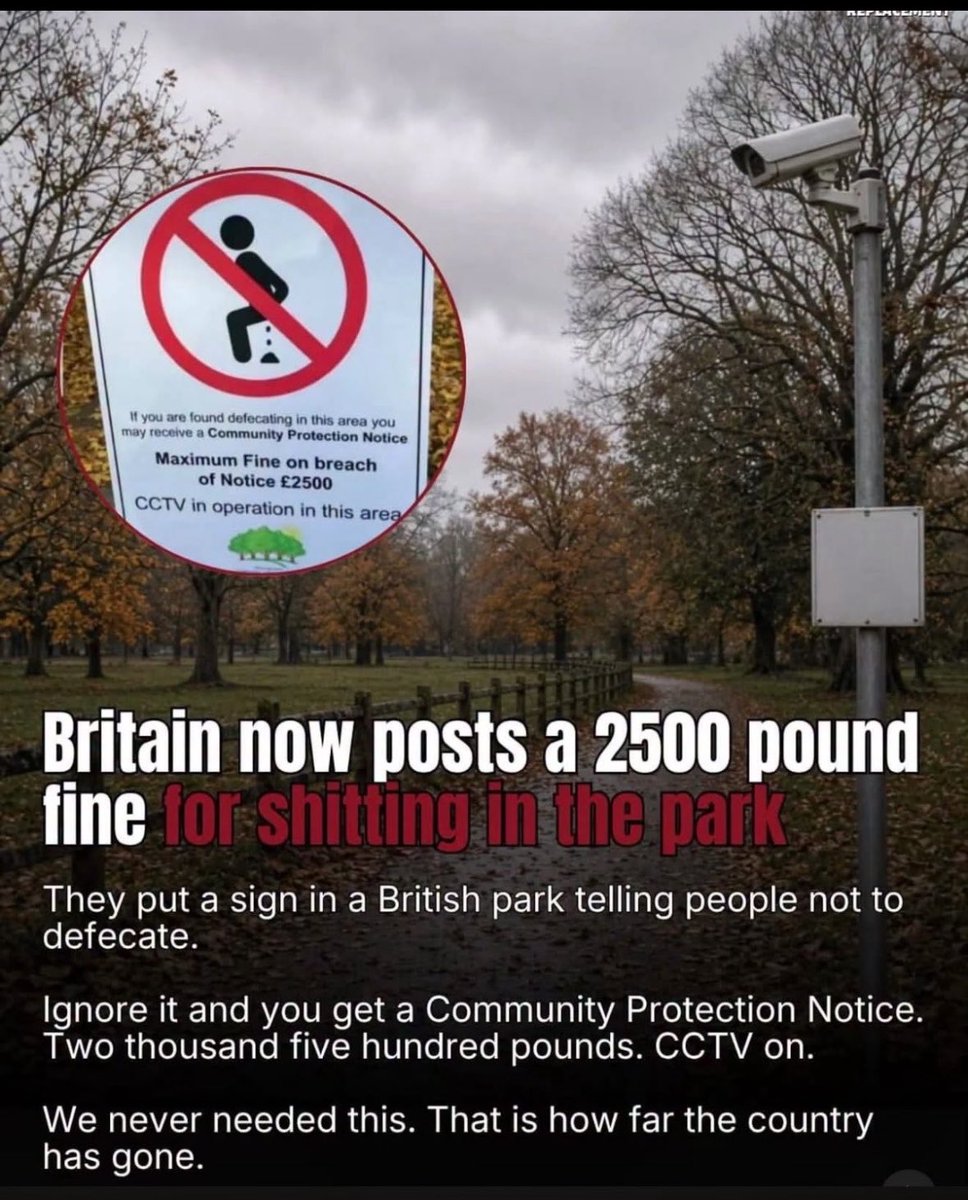 duzBme's tweet photo. How soon till St. Stephen’s Green Dublin and Phoenix Park and other parks and greens in Ireland 🇮🇪 put similar signs up?
UK council: shit in the park and you can get a £2,500 fine.
Harborough District Council in Little Bowden, Leicestershire 🇬🇧 #GetThemOut #ThisDiversity https://t.co/k5zGbjSKDT