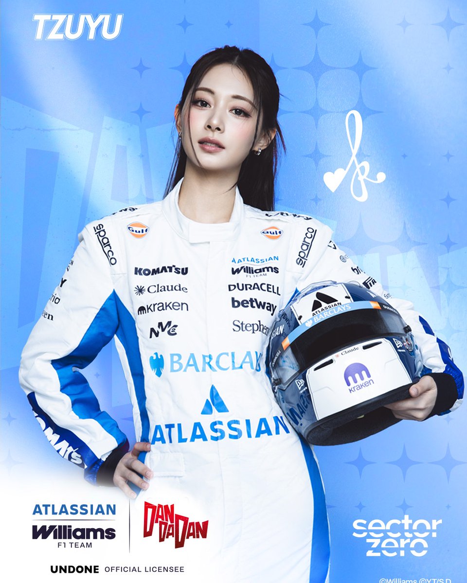 ThisIsFormu1a1's tweet photo. 🚨| Williams Teams Up with K-pop Star Tzuyu for Unique F1 Collaboration:

— Williams F1 has announced an exciting collaboration with K-pop star Tzuyu and the anime series DAN DA DAN, merging the worlds of Formula 1, music, and anime. This partnership will feature an official theme song performed by Tzuyu, adding a new dimension to the project. Speaking to media, Tzuyu expressed her enthusiasm:

“I am truly honoured and excited to be part of this collaboration with Atlassian Williams F1 Team and DAN DA DAN, and to perform the official theme song. Bringing together the worlds of Formula 1, anime, and music makes this project unique, and I believe this collaboration will deliver something truly exciting and memorable for audiences worldwide.”

— Tzuyu praised Williams' strong reputation in Formula 1 and highlighted the creative potential of combining the team's racing identity with the anime's visual style. She remarked:

“Atlassian Williams F1 Team is an iconic and highly respected Formula 1 team, while DAN DA DAN is a hugely popular anime known for its distinctive visual style and dynamic storytelling. I am very much looking forward to the creative synergy we will bring to the official theme song and its music video.”

— Luke Timmins, Merchandise and Licensing Director at Williams, shared his excitement about Tzuyu's involvement, emphasizing her voice as a perfect fit for the theme of "supernatural speed." He commented:

“There's only one voice we could imagine for a collaboration celebrating supernatural speed – and we're delighted to have her on board. Having TZUYU join us is a really exciting step forward for this collaboration, and another opportunity for us to push the boundaries and reach millions of new fans beyond our sport and around the world. We look forward to seeing the song come to life.”

#tzuyu #kpop #anime #f1 #williamsf1 🇬🇧

VIA: [gpblog]