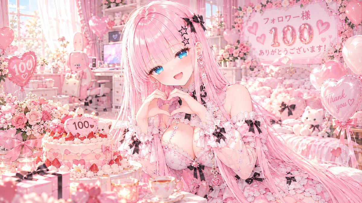 miu06245789's tweet photo. フォロワー100名達成ありがとうございます💗

活動を始めてまだわずかですが、こんなにもたくさんの方々と交流できてホントに嬉しいです✨

今後もみうの日常と非日常をまったりと発信していきます‼️

これからもいっぱい仲良くしてくださいね🩷

#AIイラスト　＃AIイラスト好きさんと繋がりたい https://t.co/B9qp2Na6Wi