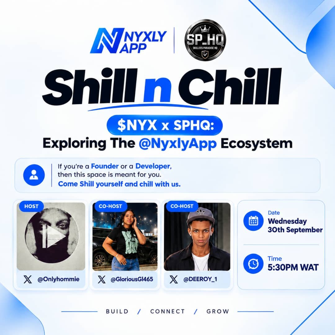 KingJoeConcept's tweet photo. Something exciting is brewing! 👀🔥

This Wednesday, 30th September, at 5:30 PM WAT.

The first-ever #SPHQ × #Nyxly collaboration is going live. You really don't want to miss this!

Set your reminder. Be part of the moment. 🚀

https://t.co/O4Atp7Aj2A

#Collaboration https://t.co/6teijZ0QLa