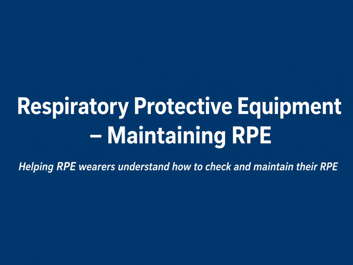 BSIF1's tweet photo. Your respiratory protection needs to be checked and maintained for it to continue to protect you.

Do you know your responsibilities and how to check and maintain it?

Advice for RPE wearers 🔗 https://t.co/7daN8E1e8b

#cleanairtakecare #rpe #ppe #respiratoryprotection #fit2fit https://t.co/Tt1GqSyFE3
