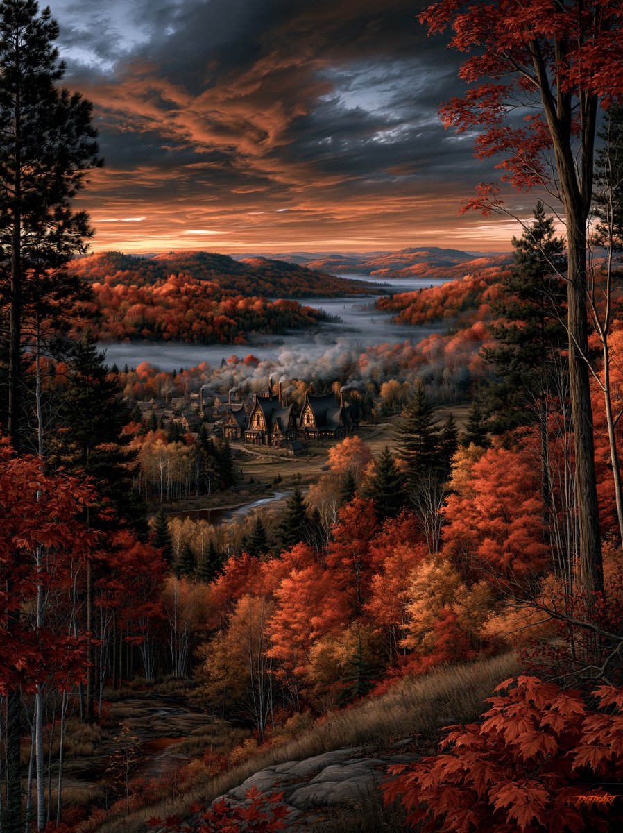 DutteArt's tweet photo. 🍁 𝘓𝘢𝘵𝘦 𝘖𝘤𝘵𝘰𝘣𝘦𝘳, 𝘢𝘯𝘥 𝘵𝘩𝘦 𝘧𝘰𝘨 𝘪𝘴 𝘢𝘭𝘳𝘦𝘢𝘥𝘺 𝘪𝘯 𝘵𝘩𝘦 𝘵𝘳𝘦𝘦𝘴
#autumnforest #redsky #foggyforest #autumnlandscape #fallcolors
https://t.co/IdOAkq8Lud https://t.co/WdloOT7dq1