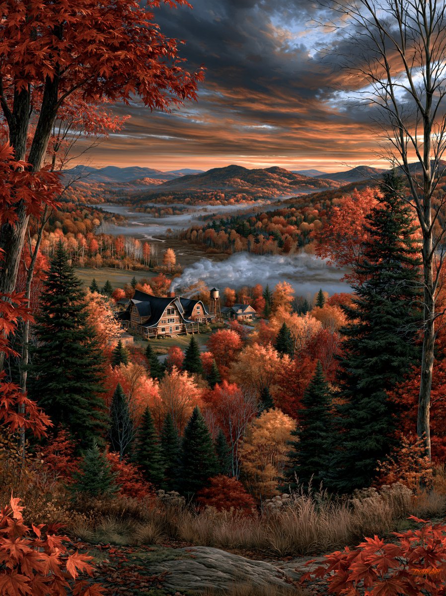 DutteArt's tweet photo. 🍁 𝘓𝘢𝘵𝘦 𝘖𝘤𝘵𝘰𝘣𝘦𝘳, 𝘢𝘯𝘥 𝘵𝘩𝘦 𝘧𝘰𝘨 𝘪𝘴 𝘢𝘭𝘳𝘦𝘢𝘥𝘺 𝘪𝘯 𝘵𝘩𝘦 𝘵𝘳𝘦𝘦𝘴
#autumnforest #redsky #foggyforest #autumnlandscape #fallcolors
https://t.co/IdOAkq8Lud https://t.co/WdloOT7dq1