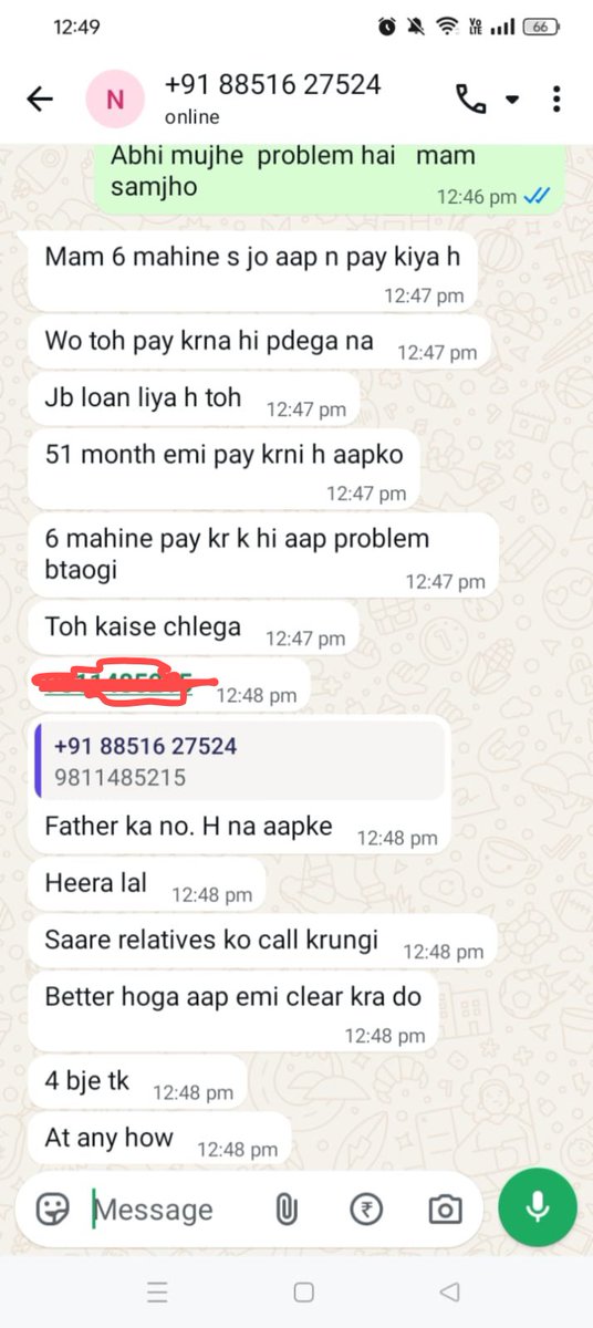 publicrights45's tweet photo. Your agents are threatening me for a home visit, they are calling my parents and harassing them. This is pathetic!!!!!!! You guys are not responding. What if anything happens to my parents, they are old. This woman is Nikita Bhardwaj.
@Bajaj_Finserv @Bajaj_Finance @RBI @RBIsays https://t.co/WsGgBEpwT2