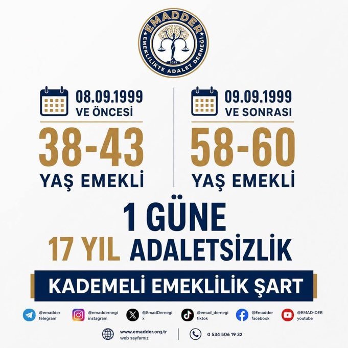 rakin_0637's tweet photo. @cahoo157 @themetiindemiir @RTErdogan @EmadDernegi @mihribanugurluu @sgezer0677 @ErenVural1234 @xhakanx37 @Mustafa_Destici @bbpgenelmerkez @ulketv Kademe bütçeye yük değildir; kayıt dışılığı önleyen, prim motivasyonunu artıran akılcı ve sürdürülebilir bir çözümdür.
@EmadDernegi
#KademeliEmeklilik
👇👇👇 👇👇👇
#KademeYasalaşsın https://t.co/05PJokRcd6