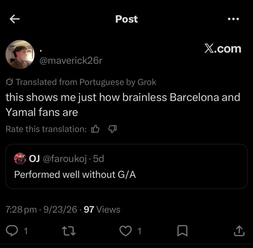 TheOGCule's tweet photo. @maverick26r @Alishakegan805 @mcfcEman @FabrizioRomano Look who’s telling me to watch the game! I just wasted my effort replying to a fool, you’re a clown🤡 https://t.co/fe6WMGU6Jz