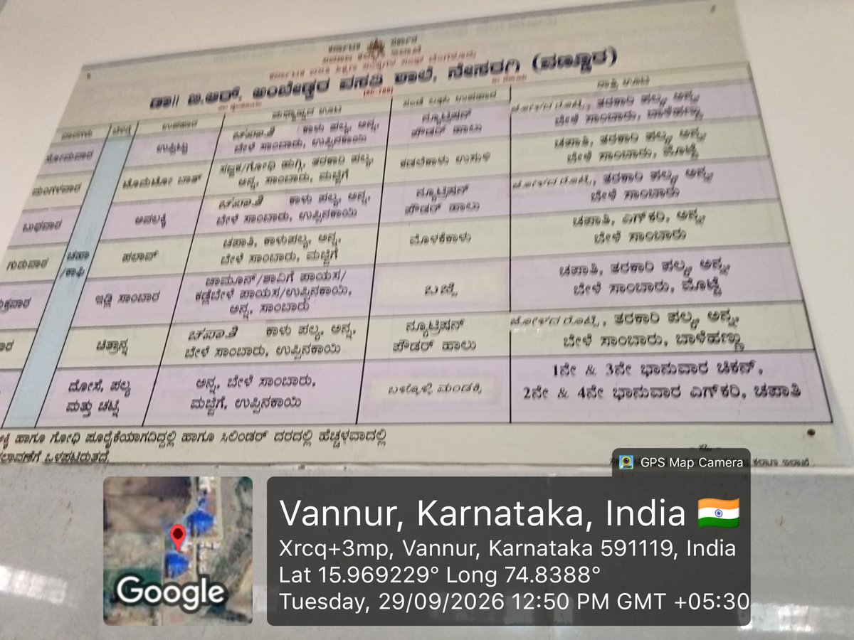 788Dbrars's tweet photo. Lunch served as per Menu @kreisemahithi @Captain_Mani72 @shobhana_88 @DswBgm @EdKreis#Social Audit- SWD Meals
#Social Welfare- Karnataka https://t.co/IoycLLu9Z5