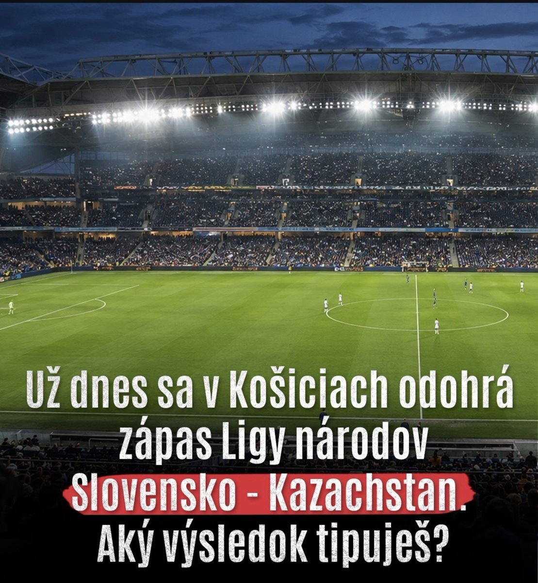 FilipUrbanlt7o's tweet photo. Dnes večer o 20:45 čaká slovenskú futbalovú reprezentáciu ďalší dôležitý zápas v Lige národov. Fanúšikovia sa už tešia na výkop a ďalší veľký futbalový večer 🇸🇰⚽

#Slovensko #Futbal #LigaNarodov #Reprezentacia https://t.co/hUCbpXDibc