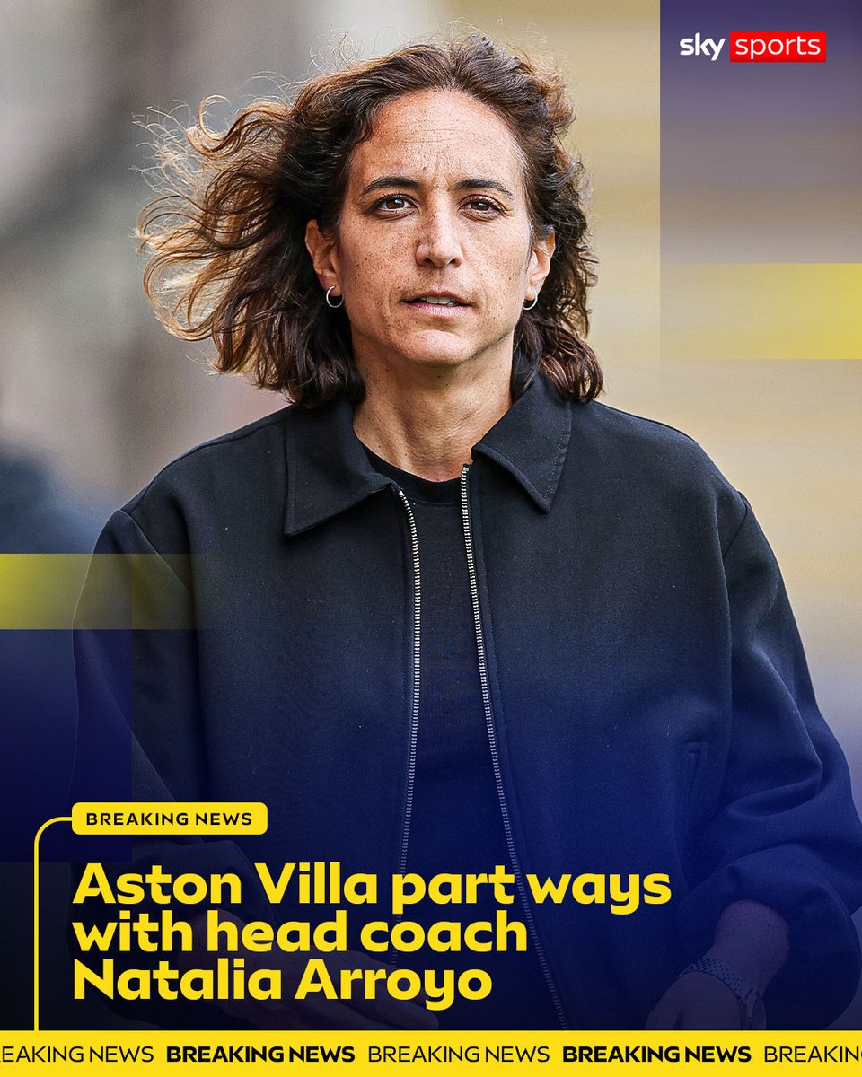 SkySportsWSL's tweet photo. Aston Villa have parted ways with their head coach Natalia Arroyo 🚨 https://t.co/zRRn2lt88D