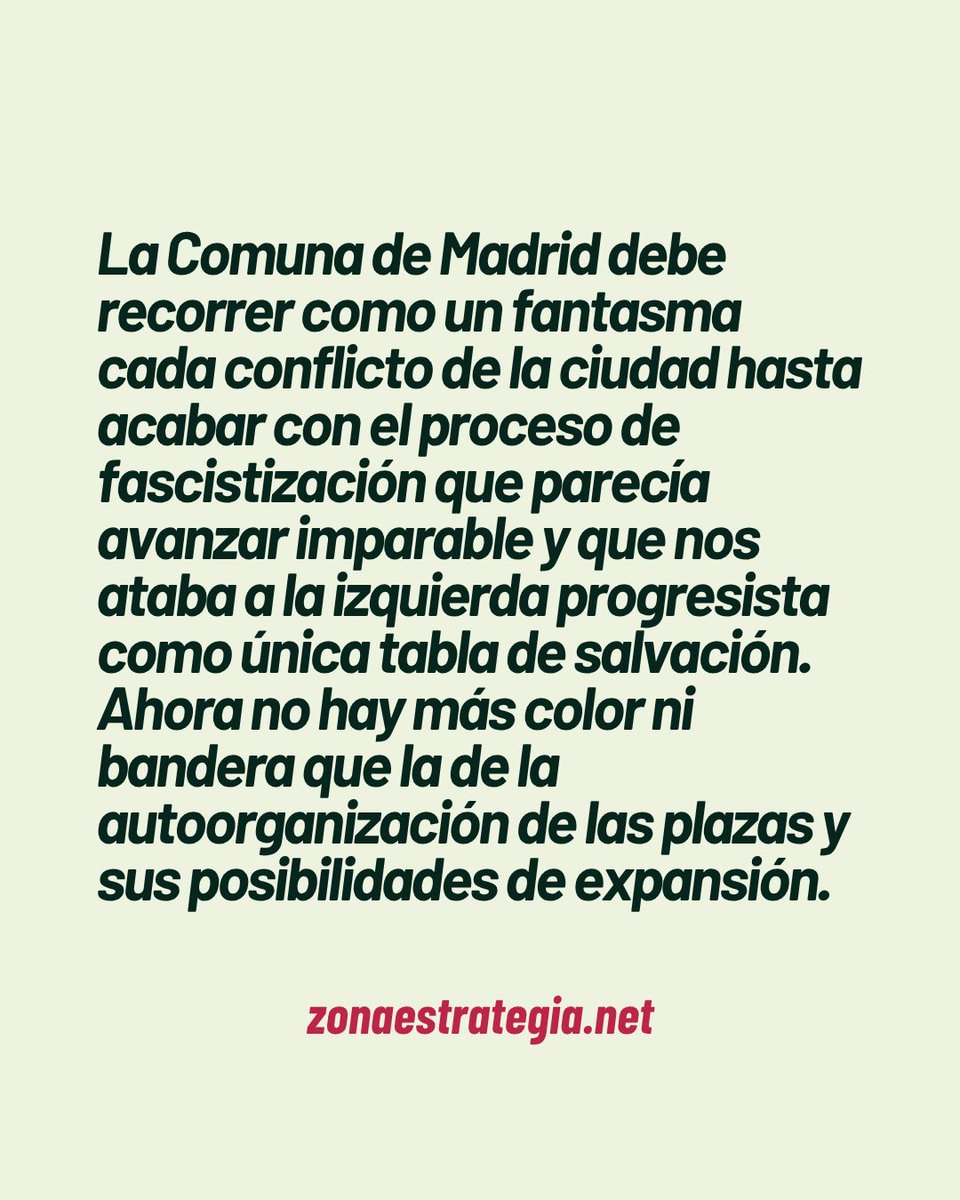 zonaestrategia's tweet photo. El nuevo movimiento de las plazas no debería limitarse a proponer leyes al Parlamento, sino disputar a la representación profesionalizada el monopolio de la política. Por @pblcarmona https://t.co/02l5adRO2u https://t.co/Cz1rxJ3gQ7