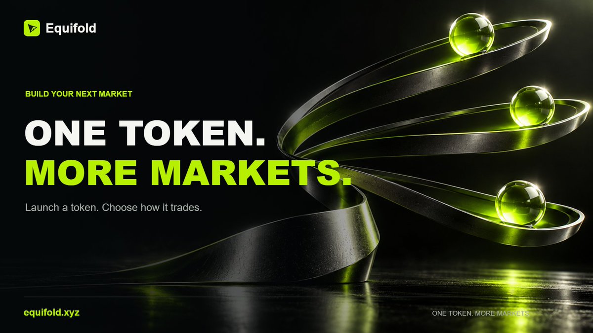EquiFold's tweet photo. Your community. Your token. Which markets?

ETH? USDG? Another eligible pairing asset?

Equifold supports 2–10 independent quote pools on Robinhood Chain.

What would you pair with first? https://t.co/dx6Zrt4ys3