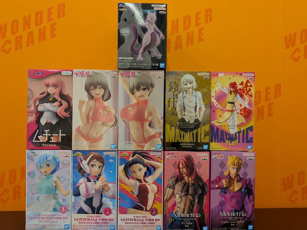 wondercrane's tweet photo. 📷プライズ入荷情報📷
 
◎ポケットモンスター SOFBIMATES~ミュウツー~

◎Grandista-ソラ(KH)-

などなど入荷が遅れていたものも含めまして、新作フィギュア入荷いたしました!!  

#クレーンゲーム https://t.co/dHgfPN9f6A