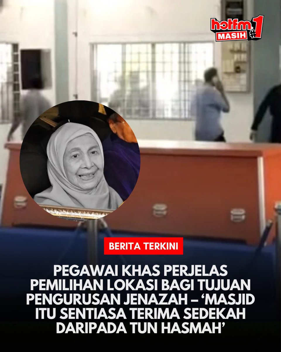 hotfm976's tweet photo. Menerusi perkongsian yang dimuat naik di Threads, Pegawai Khas Tun Dr Mahathir Mohamad menjawab persoalan segelintir pihak mengenai pemilihan masjid berkenaan.

Menurutnya, Masjid As-Syarif sering menerima sumbangan daripada Tun Hasmah pada setiap Jumaat sejak dahulu lagi.

#HotFMNo1 #HotFM #BekpesHot #TerbaikSentiasaHangat #KJjadiDJ