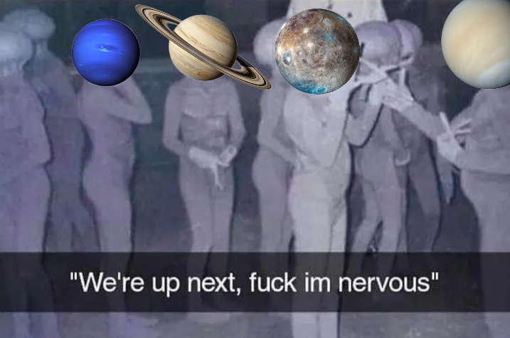DimPacifistV2's tweet photo. the solar system when a new hsr character is releasing https://t.co/KrDt2hLvqs