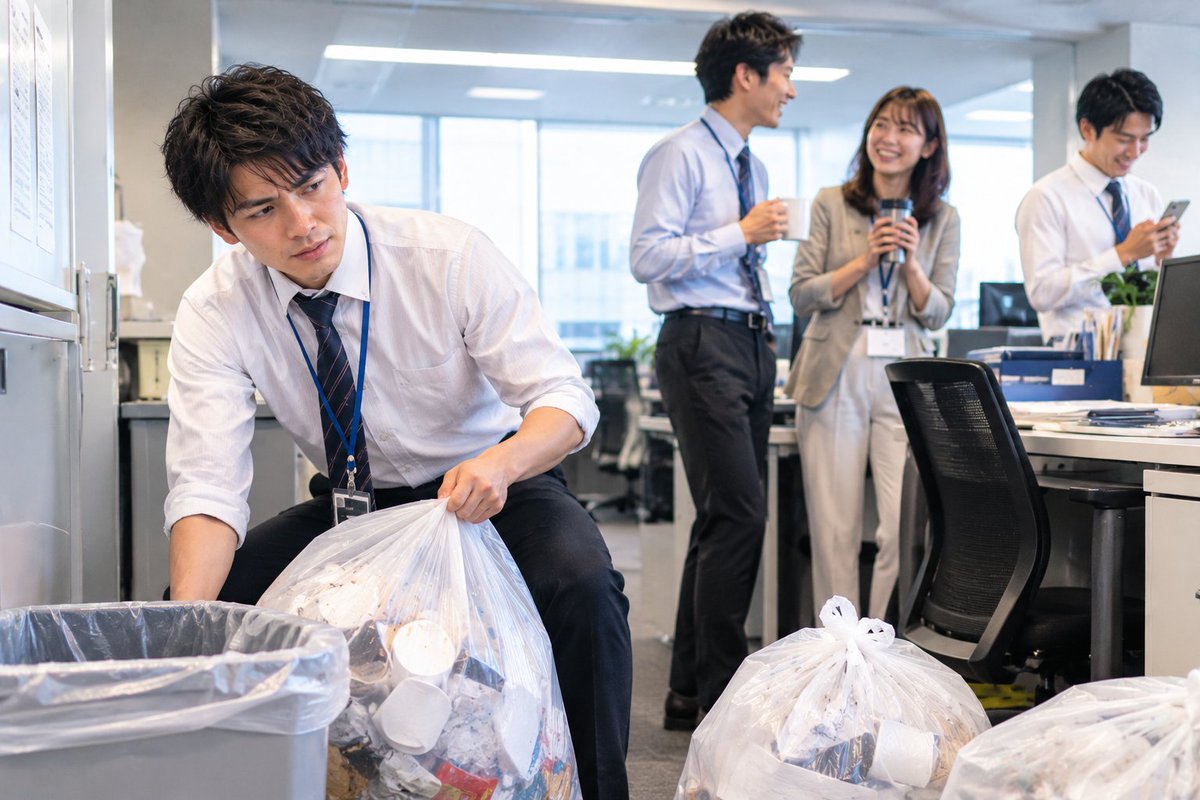 oshige_writing's tweet photo. 職場の絶対やめるべきルール
第1位

【気がついた人がやる】 https://t.co/ohz46pkjwr