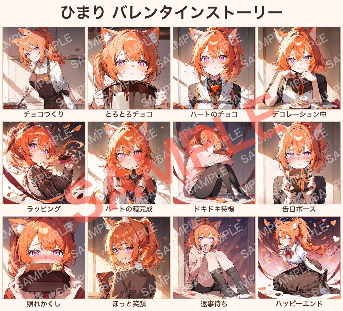 chrysant_assets's tweet photo. オリジナルキャラ「小野寺ひまり」のバレンタインミニシリーズを公開しました🍫❤️‍🩹

チョコづくりから告白、ハッピーエンドなどの12カット
背景あり／透過PNG入り

https://t.co/TTGIyo3fOk

#小野寺ひまり #AIイラスト #AIイラスト好きな人と繋がりたい #イラスト #VTuber素材 #バレンタイン https://t.co/tnehLGy5YE