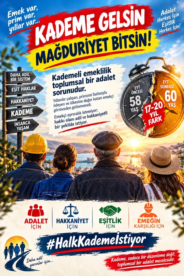 rakin_0637's tweet photo. @akya157 @mihribanugurluu @themetiindemiir @RTErdogan @EmadDernegi @sgezer0677 @ErenVural1234 @xhakanx37 @Mustafa_Destici @bbpgenelmerkez @ulketv Bir gün önce başlayan 43 yaşında emekli, bir gün sonraki 60 yaşında... Bu çarpıklığı hiçbir vicdan savunamaz. Kademe şart!
@EmadDernegi
#KademeliEmeklilik
👇👇👇 👇👇👇
#KademeYasalaşsın https://t.co/kvUa6SjLTy